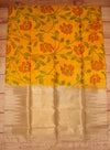 Soft Silk - Yellow Ikkat Weaving