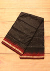 Black and Maroon Sambalpuri silk