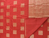 Semi silk - Square motif - Red